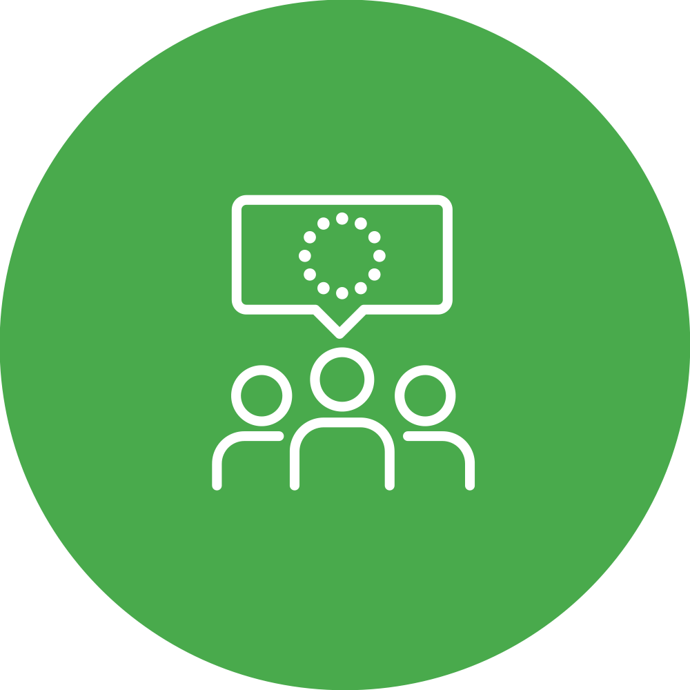 Graphic with green background representing product promotion and protection within the spice sector.